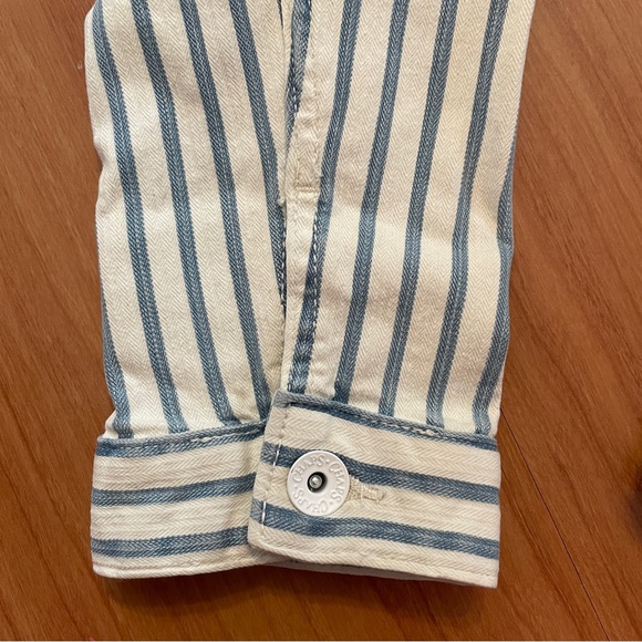 Chaps Striped Denim Jacket - Picture 11 of 16